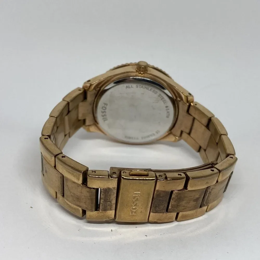Fossil Stella ES3502 Womens Stainless Steel Analog Dial Quartz Wrist Watch WO177